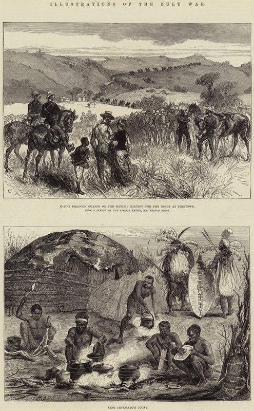 Ilustraciones de la guerra zulú de Harry Furniss