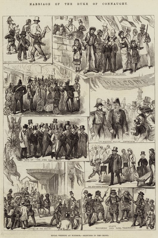 Matrimonio del Duque de Connaught de Harry Furniss