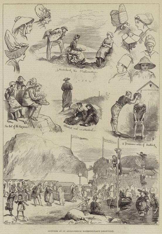 Bocetos en un balneario anglo-francés, Granville de Harry Furniss