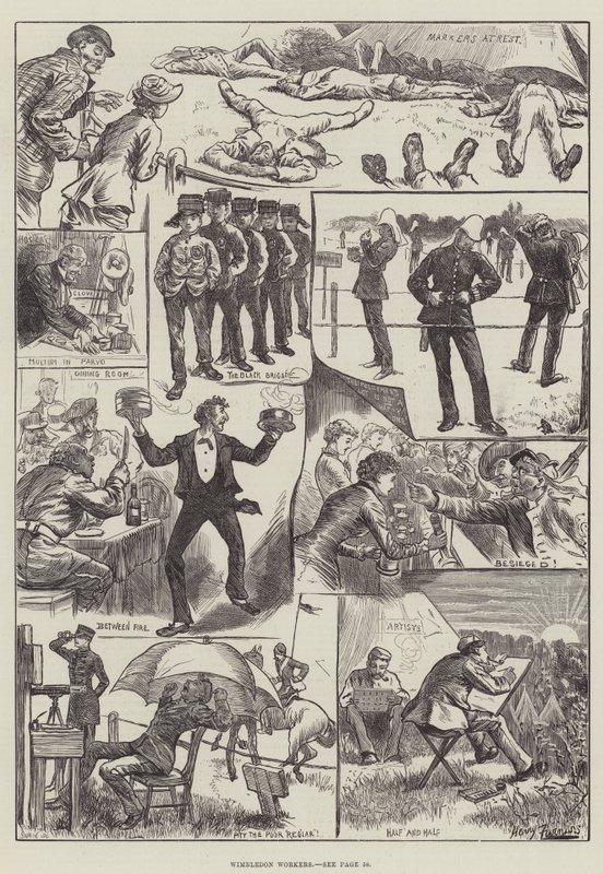Trabajadores de Wimbledon de Harry Furniss