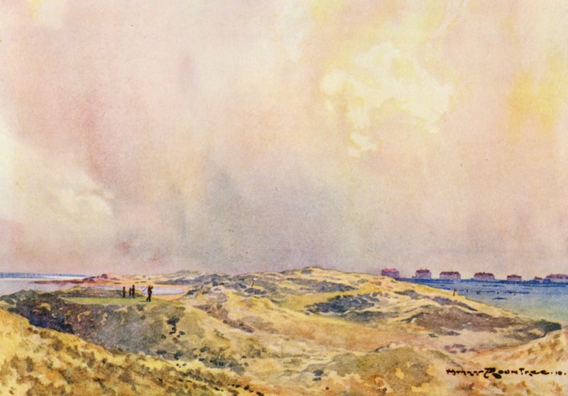 Campos de golf: Hoy lake, the twelfth tee (litografía en color) de Harry (1878 1950) Rountree