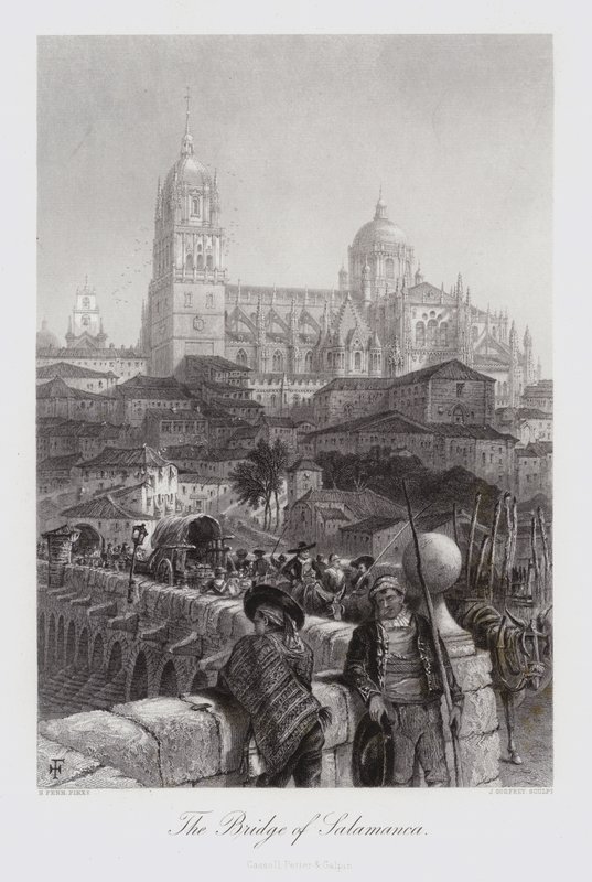 El puente de Salamanca (grabado) de Harry (after) Fenn
