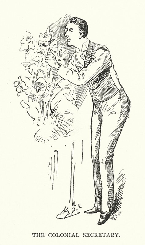 El Secretario Colonial (litografía) de Harry (after) Furniss