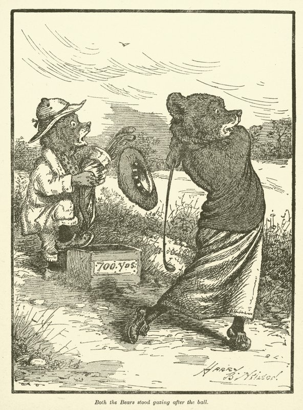 Osos jugando al golf de Harry B Neilson