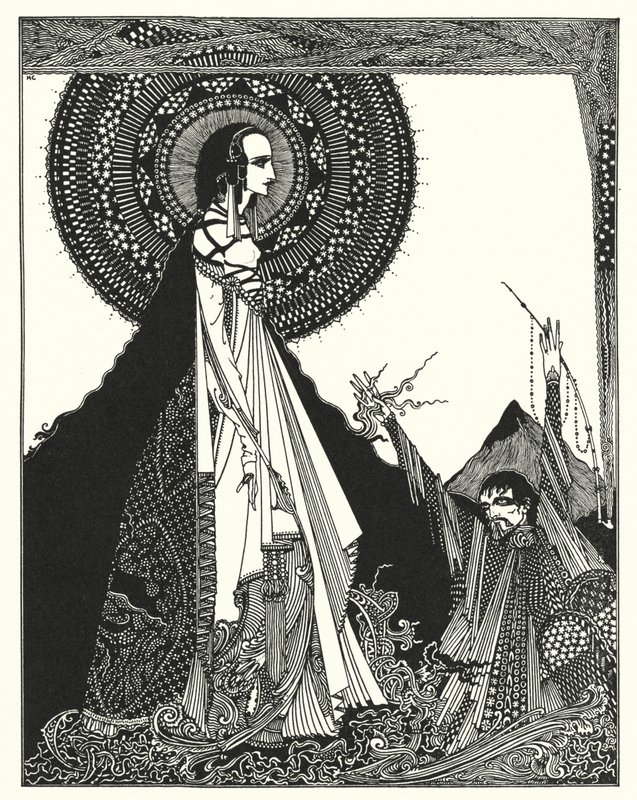 Edgar Allan Poe: Ligeia (litografía) de Harry Clarke