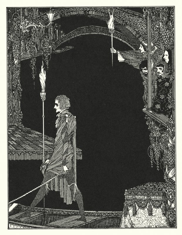 Edgar Allan Poe: La asignación (litografía) de Harry Clarke