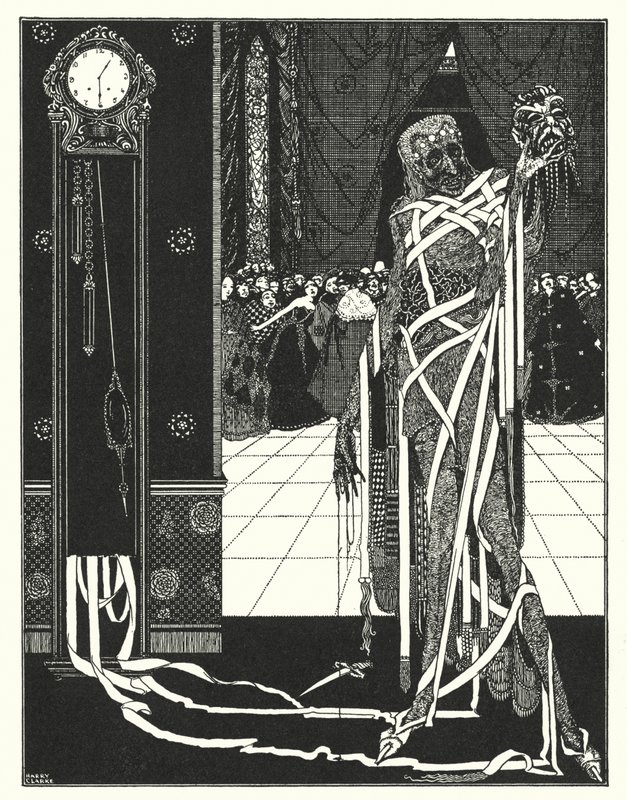 Edgar Allan Poe: El pozo y el péndulo (litografía) de Harry Clarke