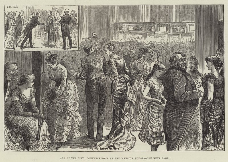 Arte en la ciudad, Conversazione en la Mansion House de Harry Furniss