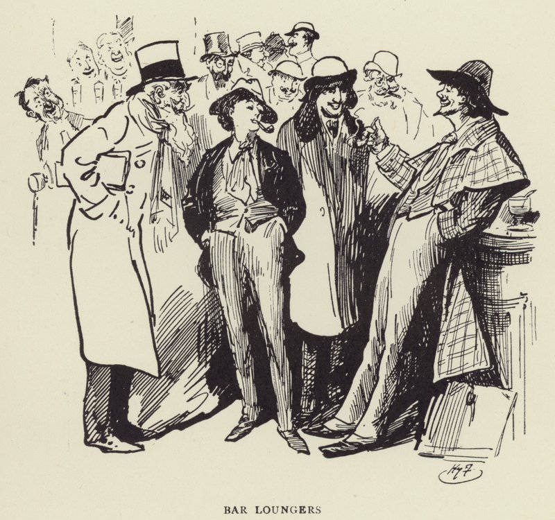Parroquianos del Bar de Harry Furniss