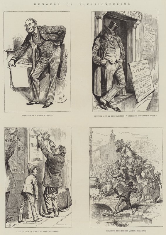 Humores de la campaña electoral de Harry Furniss