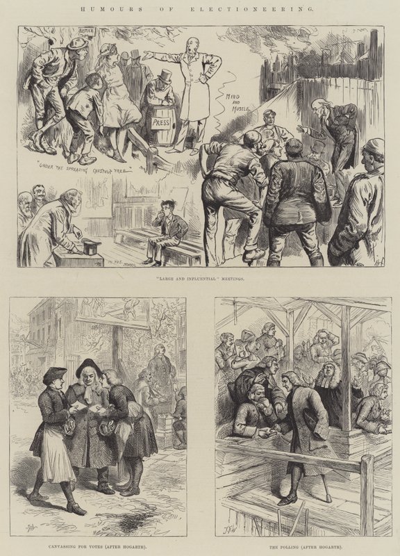 Humores de la campaña electoral de Harry Furniss