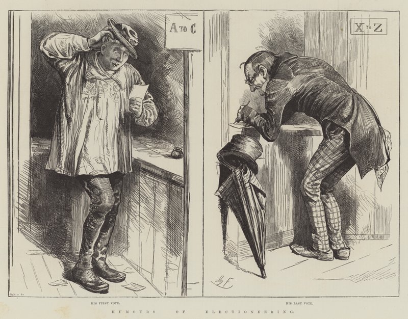Humores de la campaña electoral de Harry Furniss