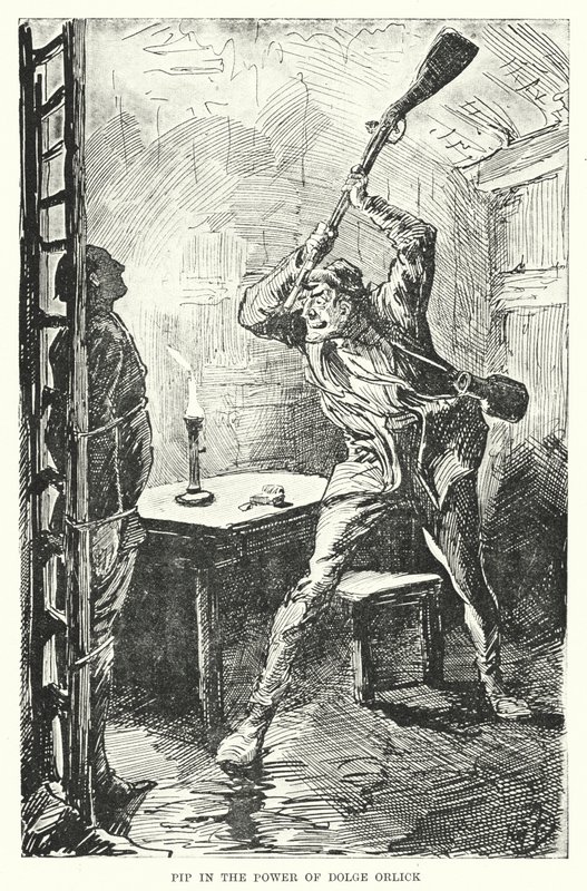 Ilustración de Grandes esperanzas de Charles Dickens de Harry Furniss