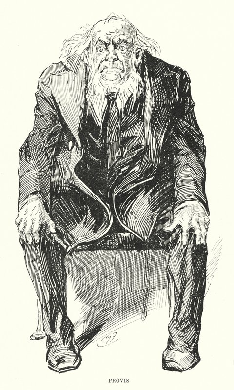 Ilustración para Grandes Esperanzas de Charles Dickens de Harry Furniss