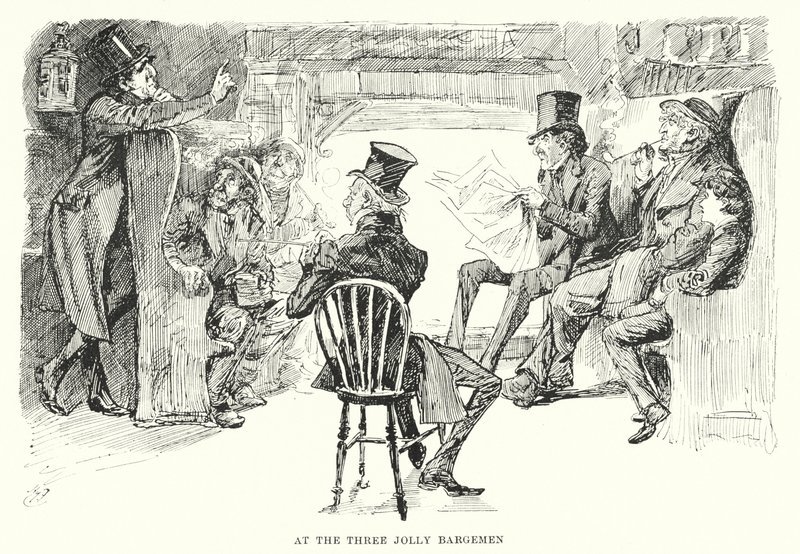 Ilustración para Grandes Esperanzas de Charles Dickens de Harry Furniss