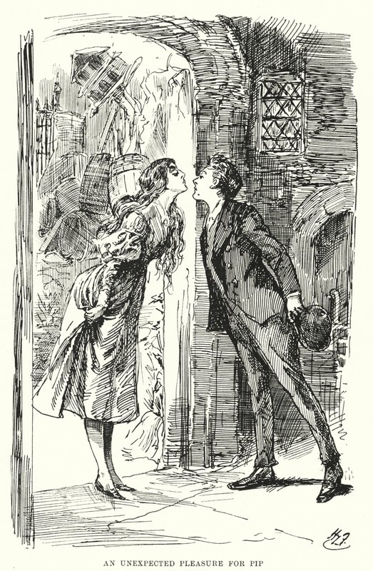 Ilustración para Grandes esperanzas de Charles Dickens de Harry Furniss