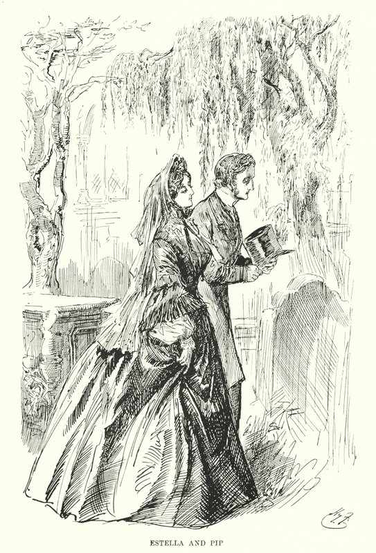 Ilustración para Grandes esperanzas de Charles Dickens de Harry Furniss