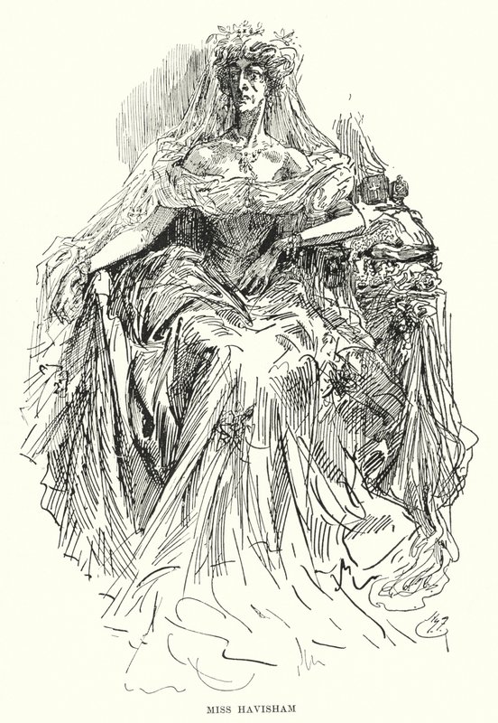 Ilustración de Grandes Esperanzas de Charles Dickens de Harry Furniss