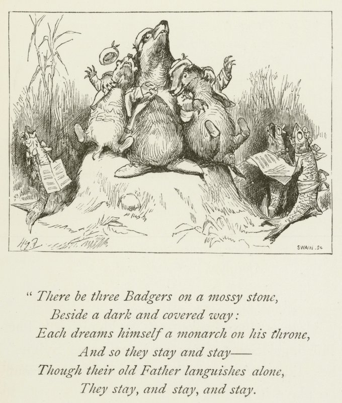 Ilustración para Sylvie y Bruno de Lewis Carroll de Harry Furniss