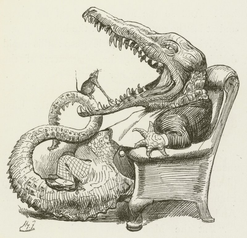 Ilustración para Sylvie y Bruno de Lewis Carroll de Harry Furniss