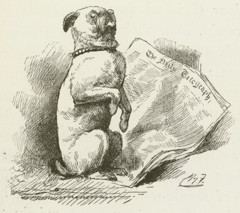 Ilustración para Sylvie y Bruno de Lewis Carroll de Harry Furniss