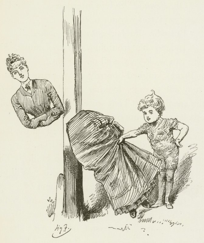 Ilustración para Sylvie y Bruno de Lewis Carroll de Harry Furniss