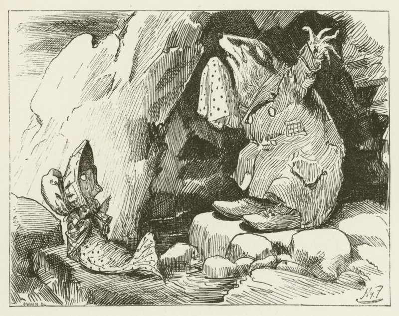 Ilustración para Sylvie y Bruno de Lewis Carroll de Harry Furniss