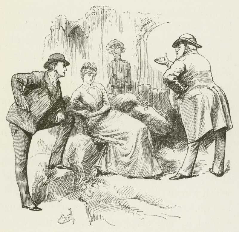 Ilustración para Sylvie y Bruno de Lewis Carroll de Harry Furniss