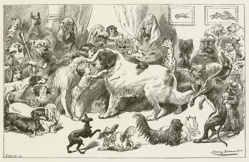 Ilustración para Sylvie y Bruno de Lewis Carroll de Harry Furniss