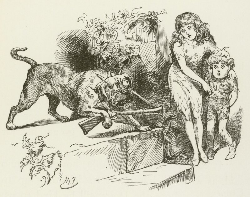 Ilustración para Sylvie y Bruno de Lewis Carroll de Harry Furniss