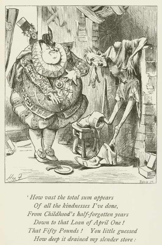 Ilustración para Sylvie y Bruno de Lewis Carroll de Harry Furniss