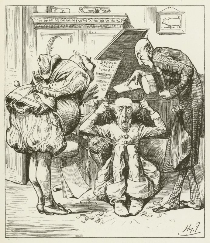 Ilustración para Sylvie y Bruno de Lewis Carroll de Harry Furniss