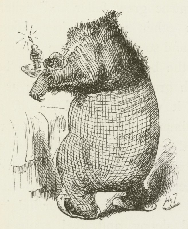 Ilustración para Sylvie y Bruno de Lewis Carroll de Harry Furniss