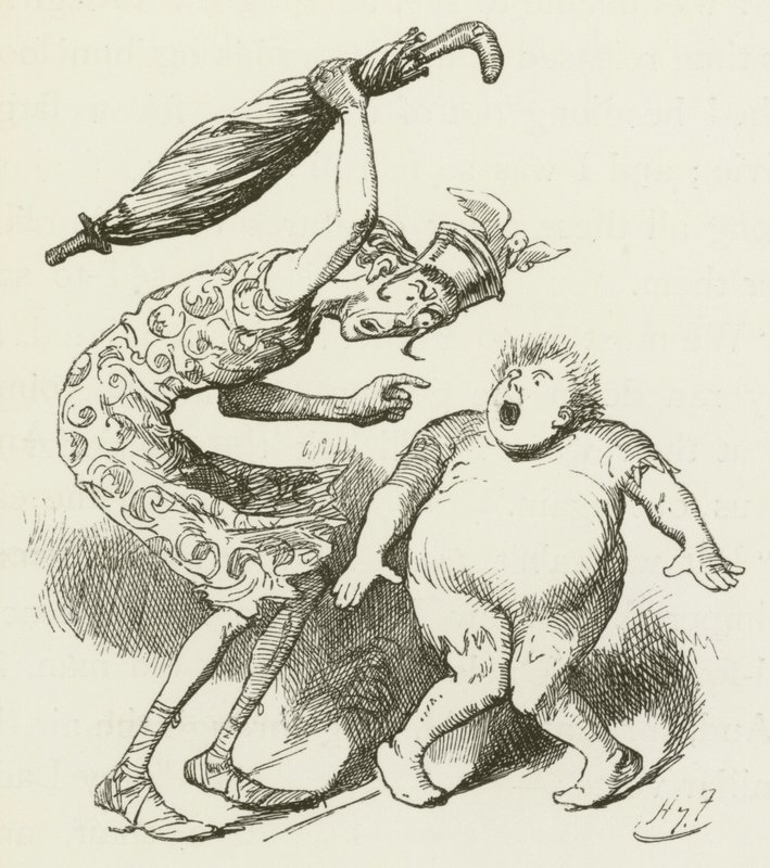 Ilustración para Sylvie y Bruno de Lewis Carroll de Harry Furniss