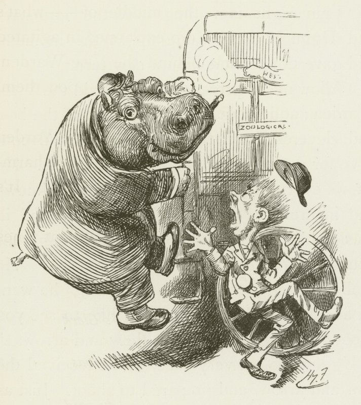 Ilustración para Sylvie y Bruno de Lewis Carroll de Harry Furniss