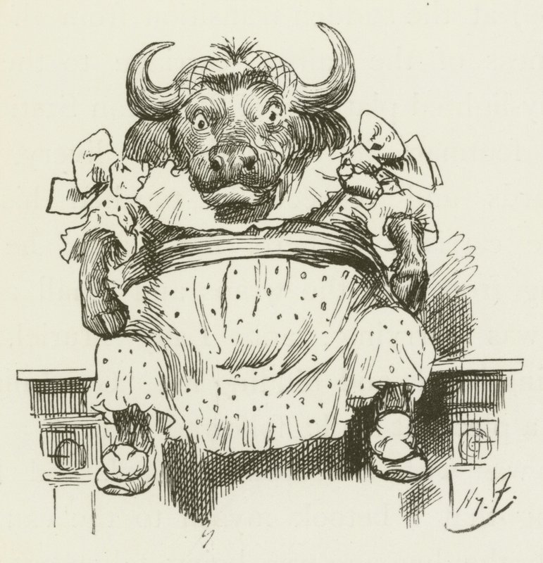 Ilustración para Sylvie y Bruno de Lewis Carroll de Harry Furniss