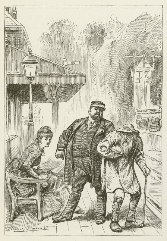 Ilustración para Sylvie y Bruno de Lewis Carroll de Harry Furniss