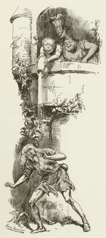 Ilustración para Sylvie y Bruno de Lewis Carroll de Harry Furniss