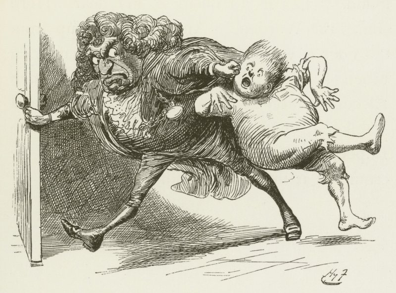 Ilustración para Sylvie y Bruno de Lewis Carroll de Harry Furniss
