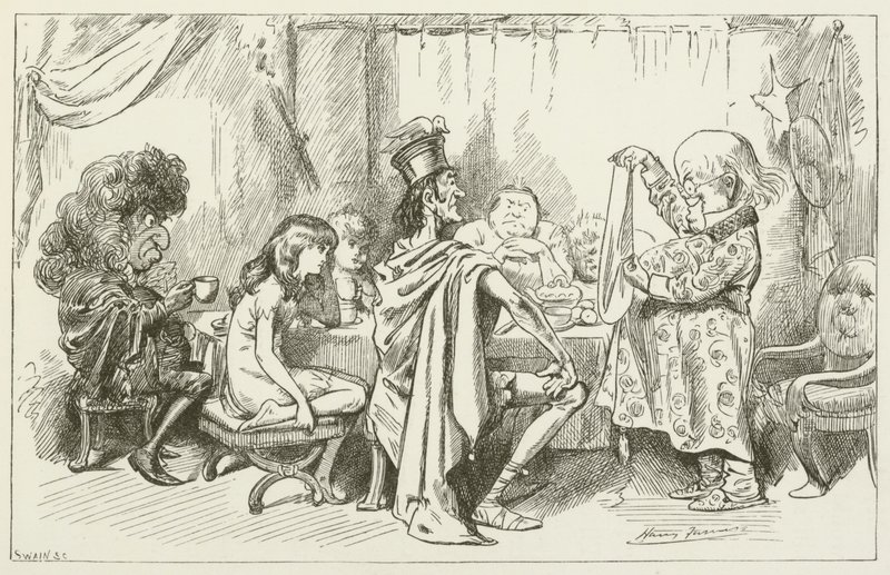 Ilustración para Sylvie y Bruno de Lewis Carroll de Harry Furniss