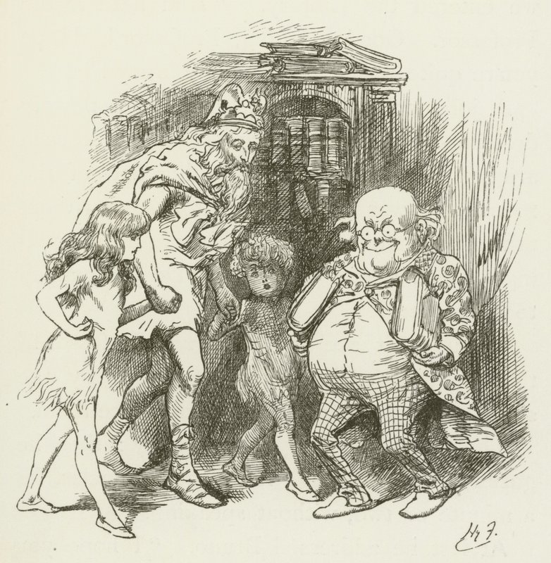 Ilustración para Sylvie y Bruno de Lewis Carroll de Harry Furniss