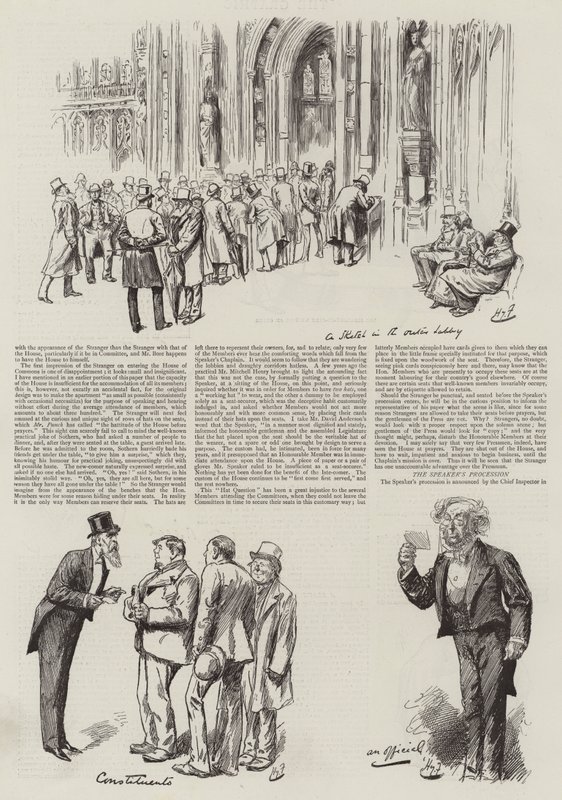 Vida en el Parlamento, Extraños en la Casa de Harry Furniss