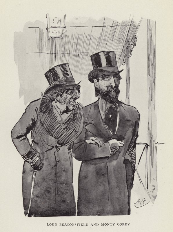 Lord Beaconsfield y Monty Corry de Harry Furniss