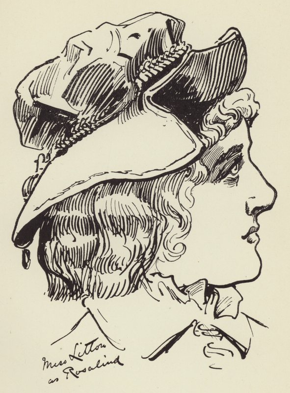 Srta. Litton como Rosalind de Harry Furniss