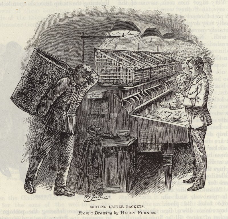 Clasificación de paquetes de cartas de Harry Furniss