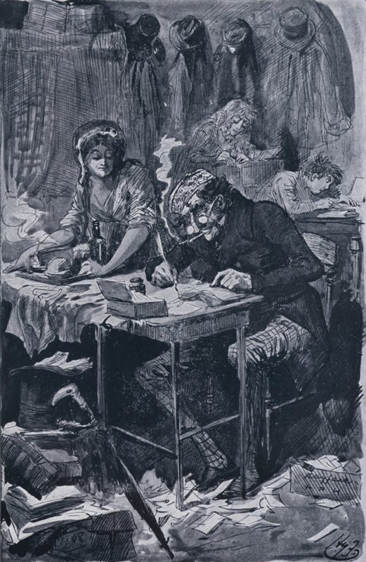 El escritor de cartas de mendicidad de Harry Furniss