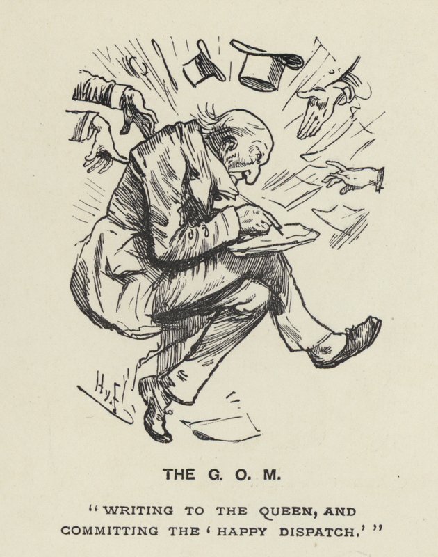 El Gran Viejo Hombre - GOM - W E Gladstone de Harry Furniss