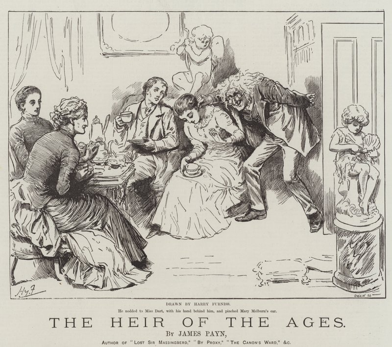 El heredero de las edades, por James Payn de Harry Furniss
