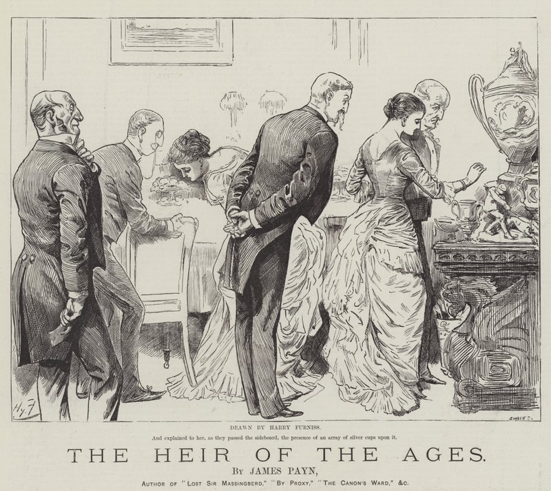El heredero de las edades, por James Payn de Harry Furniss