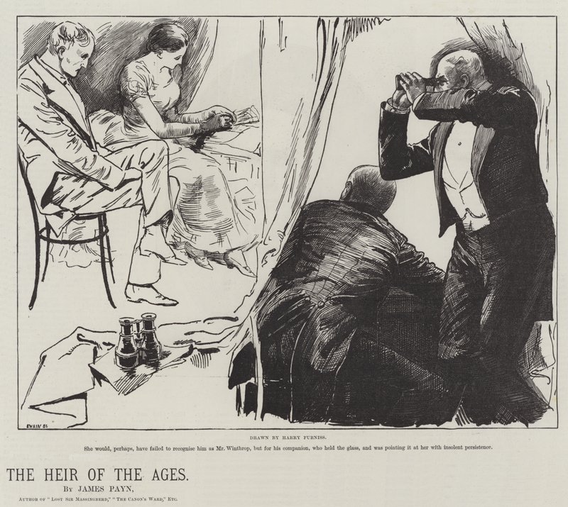 El heredero de las edades, por James Payn de Harry Furniss